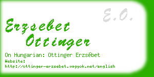 erzsebet ottinger business card
