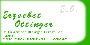 erzsebet ottinger business card